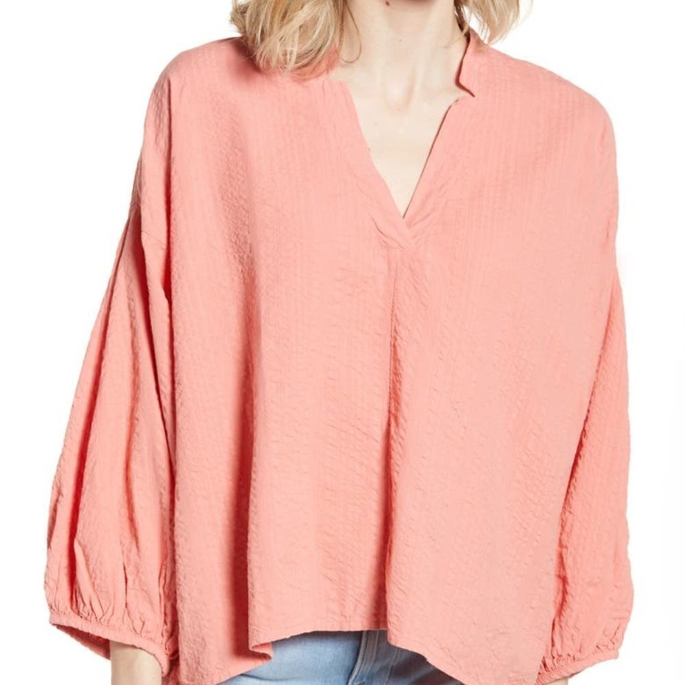 LOU & Grey Top BNWOT Vneck Pink Small Oversized